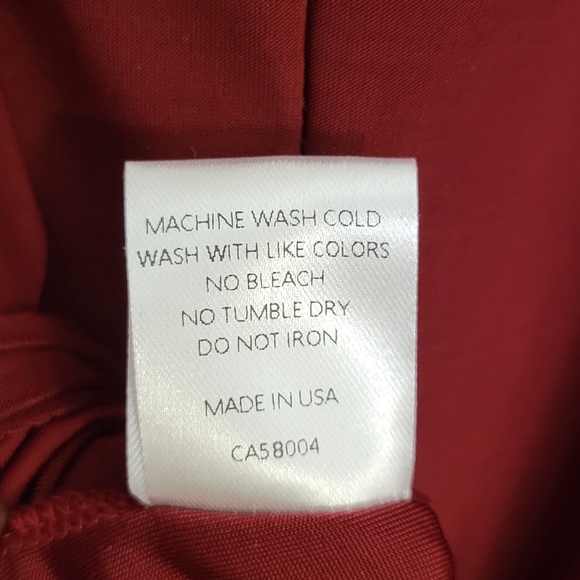 Workhall Red Asemetrical Mini Dress, Medium - Picture 6 of 6